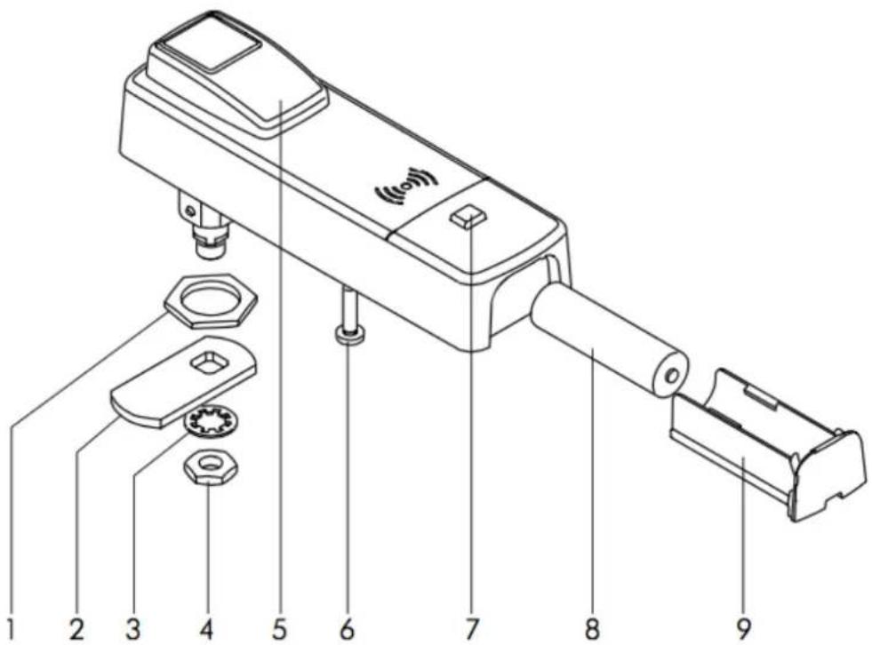 Kentix KXC-RA1 - Online cabinet lock - 1