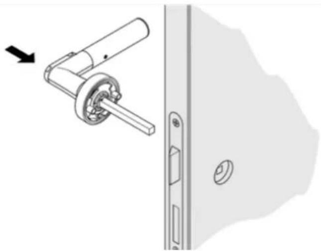 Kentix KXC-RA1 - Step 2: Put on square pin - 1