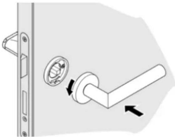 Kentix KXC-RA1 - Step 6: Install mechanical lever - 1