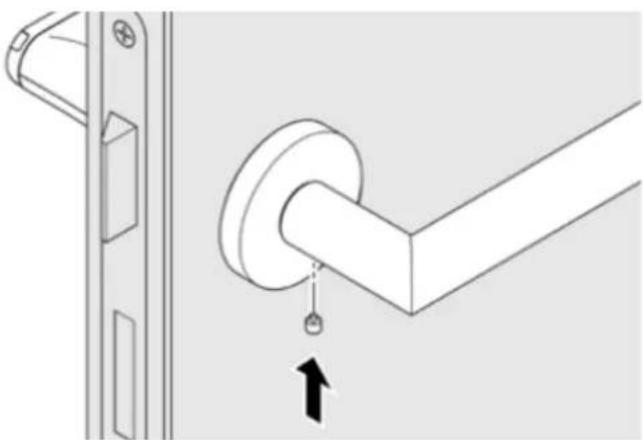 Kentix KXC-RA1 - Step 7: Fasten mechanical lever - 1