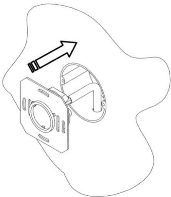 Kentix KXC-RA1 - Step 1: Installation in the flush box - 1