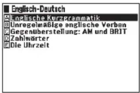 Englisch-Deutsch Lngalische Kurzprammatik Unregelmäßige englische Verben Gegenüberstellung: AM und BRIT Zahlwörter Die Uhrzeit