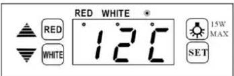RED WHITE * RED WHITE 12°C 1.5W MAX SET