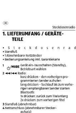Terris PR 263 - Steckdosenradio - 7
