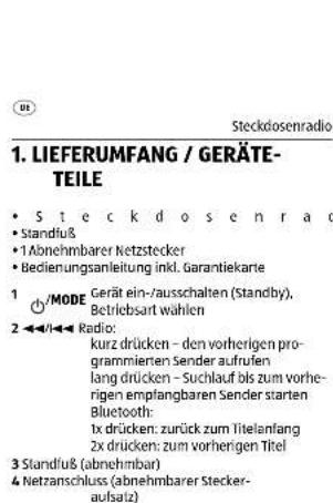 Terris PR 253 - Steckdosenradio - 7