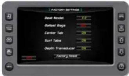 MASTERCRAFT X30 - Factory Settings - 1