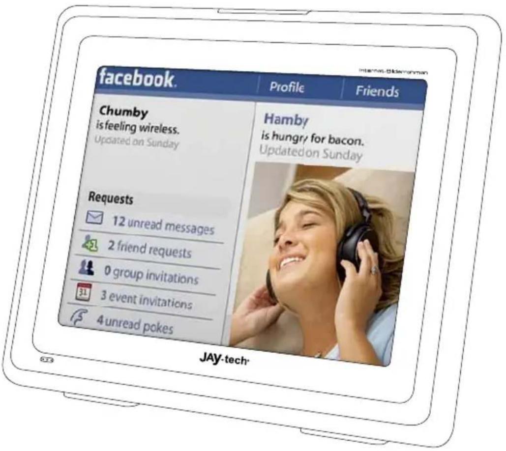 Jay-Tech CY08 - Internet-Bilderrahmen - 1