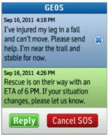 GARMIN InReach - The inReach cannot be powered off while an SOS message is being sent or cancelled. - 1