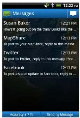 GARMIN InReach - Create Messages - 2