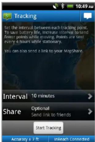 GARMIN InReach - Handing off Tracking - 1