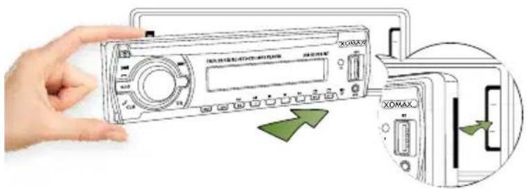 Xomax XM-RSU247BT - Bedienteil anbringen - 1