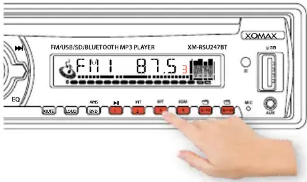 Xomax XM-RSU247BT - Sender speichern - 1