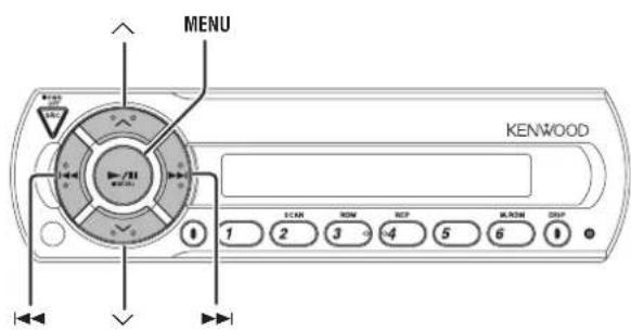 MENU KENWOOD 1 2 3 4 5 6