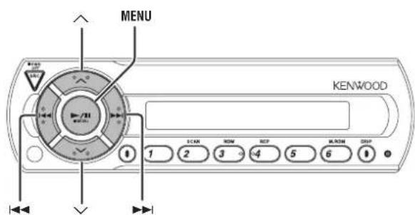 MENU KENWOOD