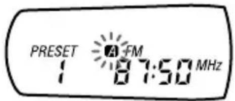 PRESET 1 87:50 MHz