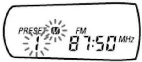 PRESET FM 1 87:50 MHz