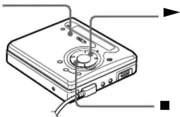 SONY MZ-G750PC - Posizionamento del registratore in modo di attesa di registrazione. - 1