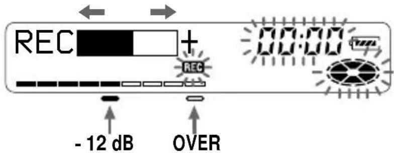 REC + REC - 12 dB OVER 00:00 Tsu