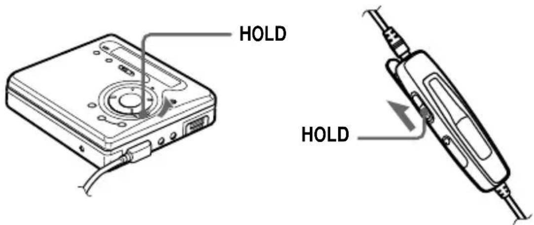 SONY MZ-G750PC - Blocco dei comandi (HOLD) - 1