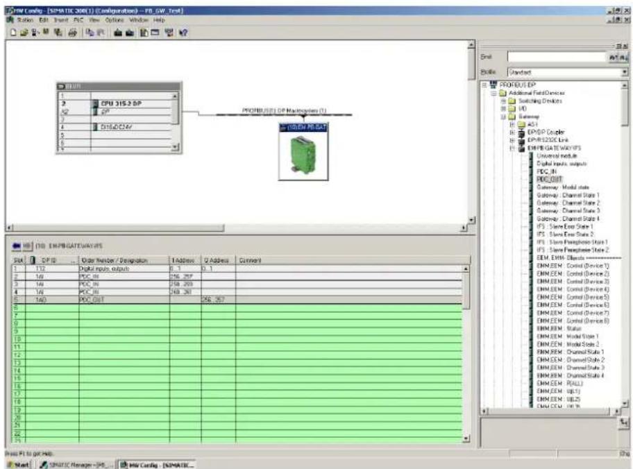 Phoenix PLC-V8C/PT-24DC/EM - Gateway communication with a PROFIBUS DP master - 5