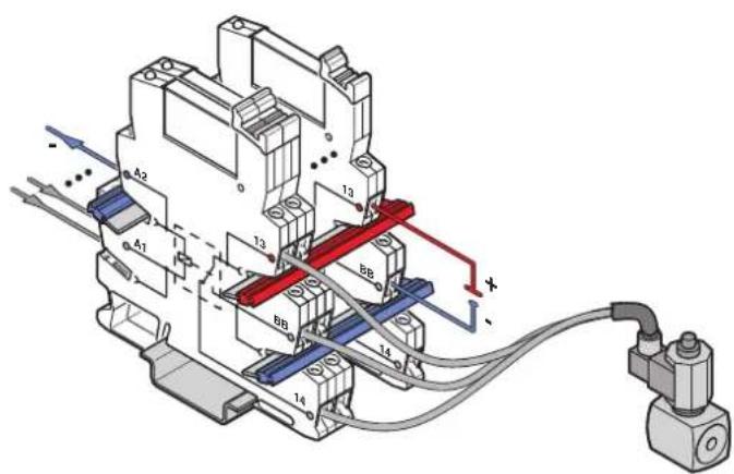Phoenix PLC-V8C/PT-24DC/EM - Optional convenient connection when wiring digital outputs via PLC-INTERFACE terminal blocks - 1