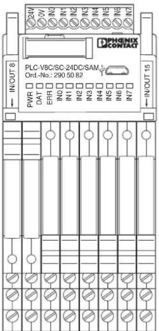 Phoenix PLC-V8C/PT-24DC/EM - 10 inputs, 6 outputs - 1