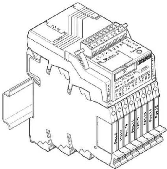 Phoenix PLC-V8C/PT-24DC/EM - Mounting stand-alone and basic modules - 2