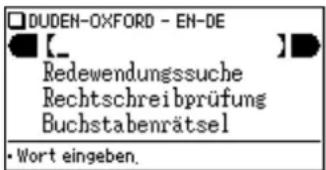 DUDEN-OXFORD - EN-DE 【_ Redewendungssuche Rechtschreibprüfung Buchstabenrätsel • Wort eingeben.