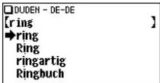 ☐DUDEN - DE-DE [ring] ] →ring Ring ringartig Ringbuch