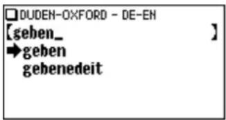 □DUDEN-OXFORD - DE-EN [geben_ →geben gebeneideit