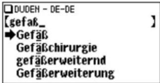 ☐DUDEN - DE-DE [gefaß_ ] →Gefäß Gefäßchirurgie gefängerweiternd Gefäßerweiterung