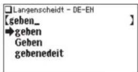 Langenscheidt - DE-EN [geben_ →geben Geben gehenedeit