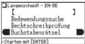 Langenscheidt - EH-DE 【 】 Redewendungssuche Rechtschreibprüfung Buchstabenrätsel •Starten mit [ENTER]