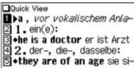 Quick View 1▶a , vor vokalischem Anla-- 2 1. ein(e): 3 ◆he is a doctor er ist Arzt 4 2. der-, die-, dasselbe: 5 ◆they are of an age sie si-