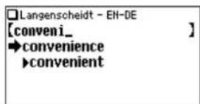 Langenscheidt - EN-DE [conveni_ →convenience →convenient