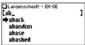 Langenscheidt - EN-DE [ab_ ] →aback abandon abase abashed