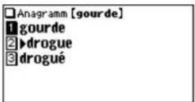 Anagramm [gourde] 1 gourde 2 drogue 3 drogué