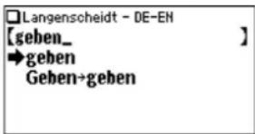 Langenscheidt - DE-EN [geben_ ] →geben Geben→geben