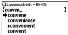 Langenscheidt - EN-DE [conven_ ] →convene convenience →convenient convent