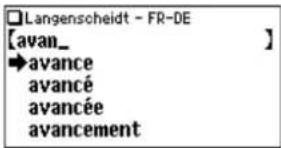 Langenscheidt - FR-DE [avan_ ] →avance avancé avancée avancement
