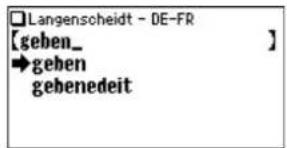 Langenscheidt - DE-FR [geben_ → geben gebenedeit