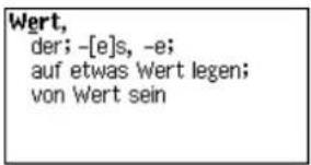 Wert, der; -[e]s, -e; auf etwas Wert legen; von Wert sein