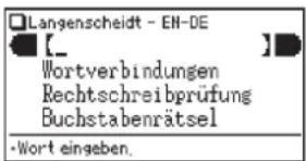 Langenscheidt - EN-DE [_ Wortverbindungen Rechtschreibprüfung Buchstabenrätsel -Wort eingeben.