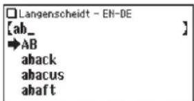 Langenscheidt - EN-DE [ab_ →AB aback abacus abaft