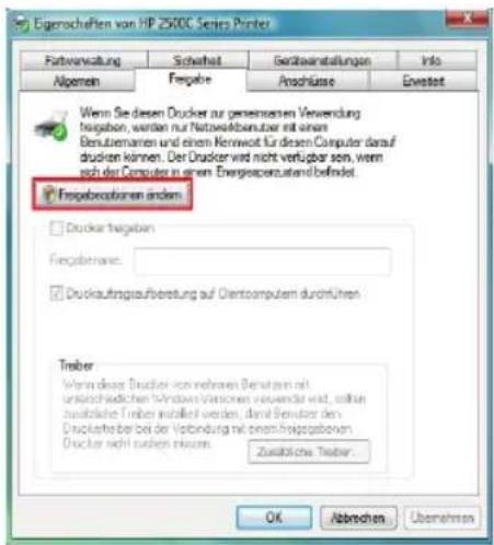 Eigenschaften von HP 2500C Series Printer Fertverwaltung Schweiz Geräteinstellungen Info Allgemein Fergabe Anschüsse Erwartet Wenn Sie diesen Drucker zur gemeinsameren Verwendung frugaben, werden nur Notwendbarunter mit einem Benutiernamen und einem Renwert für diesen Computer darauf drücken können. Der Drucker wird nicht verfügbar sein, wenn sach der Computer in einem Energospanzusand befindet. Fergobenzizen anders Drucker frugaben Fergobenzene: Druckauftragsaufberung auf DientComputer durchführen Träber Wenn diese Drucker von mehreren Versagen mit unskredlichen Windows Variellen verwinder wird, sichlän zusätzliche Treiber installiert werden, damit Besitzer den Druckfarbeiter bei der Vorbindung mit einem frugobeten. Drucker nicht wurden inszen. Zusätzliche Treiber OK Abbrachen Übernehmen