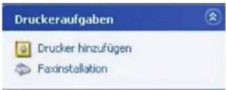 Druckeraufgaben Drucker hinzufügen Faxinstallation