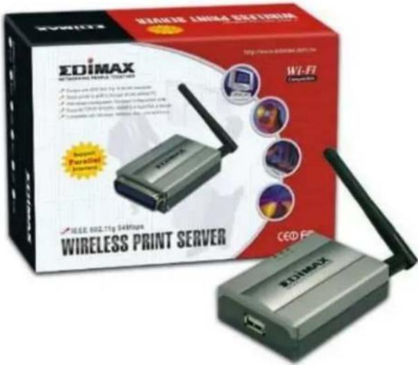 EDIMAX WIRELESS PRINT SERVER EDIMAX 6002.11g 54Mbps Wireless Print Server Wi-Fi Compliance http://www.edimax.org/183.com CEO FP