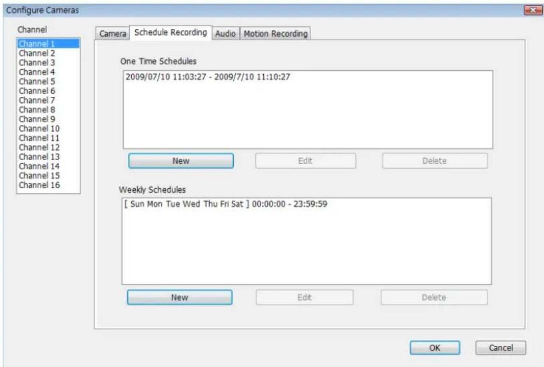 Edimax IC-3010 - Schedule Recording - 1