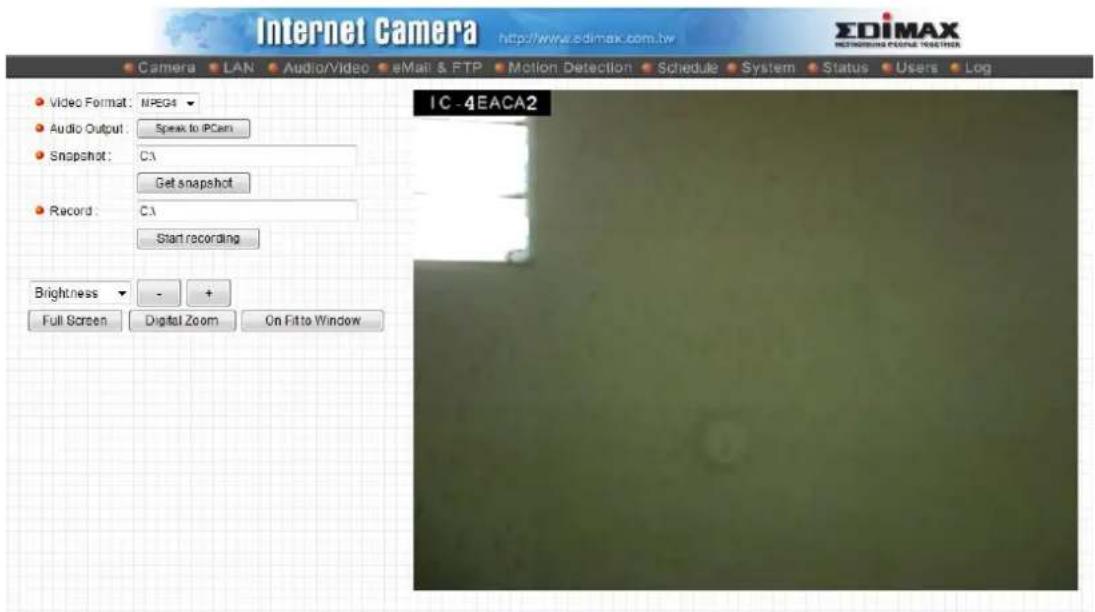 Edimax IC-3010 - Camera Settings - 1