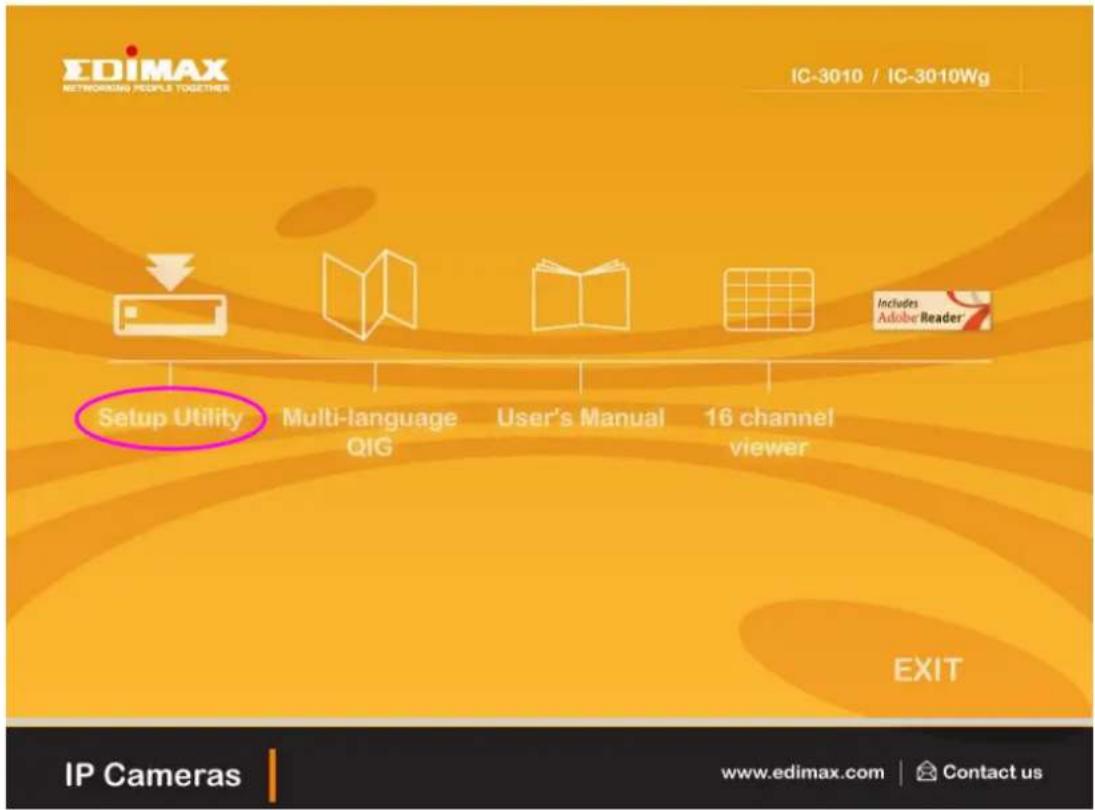 Edimax IC-3010 - Install Windows-based Utility - 1
